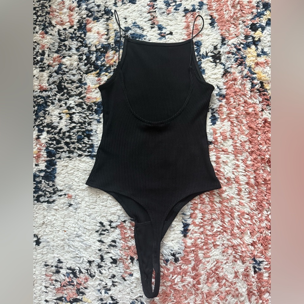 H&M Low Back Ribbed Body Suit - Picture 2 of 3